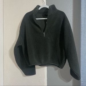 Sherpa pullover sweater
